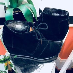 Toms ankle wedges booties 